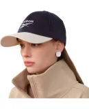 Reebok Retro Color-Block Letter Embroidery Baseball Cap, Unisex Design with Adjustable Brim, Flattering Face Shape