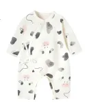 YEEHOO Baby Clothes Four Seasons Onesie Long Sleeve Romper for Boys And Girls 7A Antibacterial Newborn Clothing