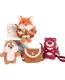 Disney Zootopia Nick Crossbody Bag Plush Toy Backpack Stuffed Animal Gift for Girls' Birthday, Present for Female Friends And Sisters