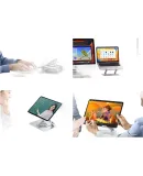 UGREEN Laptop Stand Cooling Suspended Bracket, 360° Rotating Height Adjustable Riser, Compatible with Apple MacBook, Huawei, Lenovo, Xiaomi, Jixie Revolution Tablets