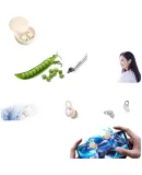 WITGOER Bluetooth Earphones, Small Invisible [German Original Sound | Berlin Sound], Wireless Mini Noise-Cancelling In-Ear Hidden Headphones for Work, Microphone for Side Sleeping, Comfortable for Sleeping without Pressing on Ears