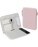 BUBM IPad Tablet Sleeve, 11-Inch Protective Case, Apple Huawei Tablet Accessory Storage Bag, Light Pink