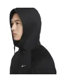 NIKE Men's Winter Hooded Jacket, Fleece-Lined for Warmth, Casual Sportswear, DQ4831-010, Black, 2XL