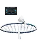 Li-Ning (LI-NING) Badminton Racket, Leiting 10 Performance, Small Steel Cannon, Ultra-Light Full Carbon Offensive Racket, 4U Pearl White, Pre-Strung