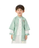 Luomeng Children's Hanfu Boys' New Chinese-Style Tang Suit Chinese-Style Ancient Costume Set Performance Outfit Green 120