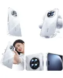 UGREEN Compatible with Honor Magic7 Phone Case, Huawei Magic7 Protective Cover, Four-Corner Airbag Shockproof, Full Lens Protection, Ultra-Thin, Skin-Friendly, Transparent, Simple Design for Men And Women [Yellow Package Compensation]