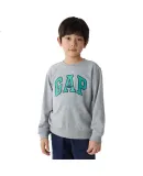 GAP [Same Style for Older And Younger Kids] Boys And Girls Spring 2025 New Logo Contrast Color Long-Sleeve Sweatshirt 687330