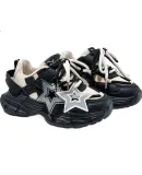 Disney Children's Shoes, Boys And Girls Spring And Autumn Fashion, Kids Dad Shoes, Single-Lined Running Sneakers, DST1123 Black, Size 31