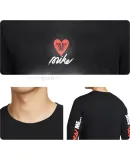 NIKE Spring And Summer Men's Long-Sleeve T-Shirt, AS U NSW TEE LS OC VDAY Sportswear, HV9808-010 Black, Size M