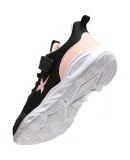 XTEP Children's Shoes, Girls' Mesh Upper, Basic Soft Sports Running Shoes, Black/romantic Pink, Size 40
