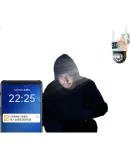 Lenovo Dual-Camera 10MP Outdoor Surveillance WiFi Network Camera, Remote High-Definition Monitoring Phone, Home Use 360-Degree No Blind Spot with Night Vision Panoramic Voice-Controlled Rotating Outdoor Camera