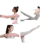 XTEP (XTEP) Elastic Band Resistance Band Figure-8 Women's Back Exercise Open-Back Pulling Rope Yoga Fitness Equipment Home Stretching Band Silicone Pink