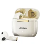Lenovo True Wireless Bluetooth Headset Semi-In-Ear Headphones Bluetooth 5.4 Music Sports Gaming Headphones Compatible with Apple, Huawei, Xiaomi Phones TA100 Moon Rock White