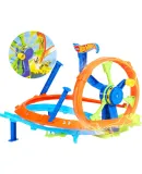 HOT WHEELS Birthday Gift Children's Racing Car Toy Gift Box - HOT WHEELS Circular Turbo Loop Stunt Set JBX65