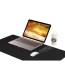 Lenovo Mouse Pad, Cloth Surface Rubber Thickened Non-Slip Wear-Resistant, Office Gaming Mouse Pad, Desk Mat, Precision Edge Locking, 800*400*3mm, Black Mouse Pad MP2