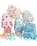 Disney Backpack for Women, Ultra-Light Sports Backpack with Large Capacity, Schoolbag for College Students, Qiqi Diti