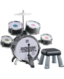XST Children's Toy Drum Set for Home Practice, Beginner's Entry-Level Baby Jazz Drums Musical Instrument, Birthday Gift for Young Boys