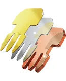 UGREEN CAT5e Punch-Down Ethernet Cable Connectors, Gigabit Network Plugs, Gold-Plated RJ45 Computer Network Cable Connectors, CAT5e Through-Hole Crystal Heads, Pack of 10