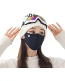 Li-Ning Warm Face Mask, Winter Style for Men And Women, High Aesthetic Value, Windproof And Cold-Resistant, 2025 New Model Tianqiying Face Mask, Black, Thickened