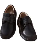 Follow Me Boys Leather Shoes Spring And Autumn Children's Soft-Soled Student Campus Performance Shoes Boys' Flats Black Size 29