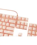 HP GK400F Mechanical Keyboard Gaming High-Quality Office And Gaming Wired Keyboard for Desktop And Laptop Computers, Milk Tea Color Brown Switches, 104 Keys