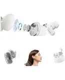 PHILIPS True Wireless Bluetooth Earphones Semi In-Ear Sports Running Mini Music Call Noise Reduction Deep Bass Gaming Compatible with Huawei Apple TAT2569-Black