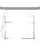 Lenovo Small Square Box White Shell Floating Cable-Drawn Photon Projection Screen, 100-Inch Smart Electric Screen for Home And Professional Office Use, with Three-Color Laser Projector Scree