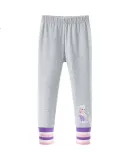 Disney Girls' Leggings for Spring And Autumn, Children's Pants for Outdoor Wear, Girls' Elsa Long Pants SP97639, Light Gray, Size 130
