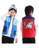 PAW PATROL Children's Vest, Autumn Girls' Sleeveless Jacket, Toddler And Young Children's Top, Kids' Fleece Vest, PA1849D, Pink, Size 140