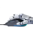 HP G210 Wired Gaming Mouse with RGB Breathing Light, Silent E-Sports Macro Programming, for LOL And PUBG, USB Interface, Compatible with Laptops And Desktop Computers, Office Use, Universal, White with Sound