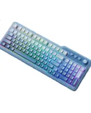 HP K360 Wired Keyboard with Gradient Color Keycaps, RGB Mechanical Feel, Ergonomic Design, for Office And Gaming, League of Legends, Esports Gaming Keyboard, Purple, 98-Key Layout
