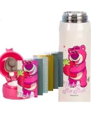 Disney Children's Insulated Cup, Elementary School Student Direct Drinking Cup, Stainless Steel Large Capacity Sports Water Bottle, Portable Cup, Strawberry Bear Gift