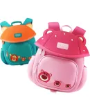 Disney Kindergarten Backpack for Boys And Girls, Cute Double Shoulder Bag for Junior And Senior Classes, Anti-Lost Backpack st80246 Pink And White