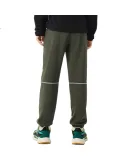 XTEP Children's Clothing, Boys And Girls Fleece Lock-Warm Elastic Pants, Dark Brown-Green, 130cm