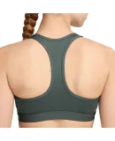 NIKE Women's Sports Bra, Medium Support, SWSH MED Bra DX6822-338, Green, Size S