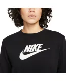 NIKE Women's Sportswear Spring Pullover Knit Sweatshirt Comfortable Lightweight DQ5833-010 Black S