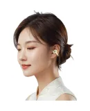 Lenovo Ecological Brand Yinengzhe Clip-On Bluetooth Headphones, Ear-Hook Wireless Bone Conduction, Open Concept, for Gaming, Sports, Running, Noise-Canceling, Long Battery Life, Gift-Giving