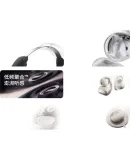 SHOKZ OpenDots ONE Titanium Open-Style Bluetooth Earphones, Clip-On Wireless Headphones, Bluetooth Running Sports Earphones E310, Interstellar White