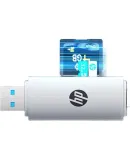 HP Memory Card Reader with Type-C/USB Dual Ports, Supports SD/TF Card Transfer, Compatible with Smartphones, Computers, Tablets, IPad, Dash Cams And Surveillance Devices