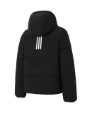 Adidas Women's down Jacket, Winter Warm Trendy Casual Sports Duck down Hooded Coat, Black, Size S