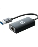 HP USB3.0 Gigabit Ethernet Adapter to RJ45 Network Cable Converter for Computer, Laptop, Nintendo Switch External Network Port Splitter Adapter, Black