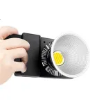Hakutatz 100W Handheld COB Photography Light, Fill Light, Live Streaming Studio Professional Portable, for Photography, Video, Food, Film And Television, Outdoor Shooting, Continuous Lighting, Pocket Light