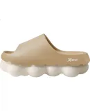 XTEP (XTEP) Men's Slide Sandals, Outdoor Wear, Couple Style, Summer Soft Elastic Sports Slippers, A461, Khaki, Size 40-41