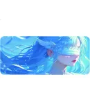 Juyingfeng Large Mouse Pad Desk Mat Laptop Keyboard Mat Computer Office Edge-Locked Cute Cartoon Gaming Mouse Pad 800x300x2mm Blindfolded Girl