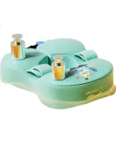 Li-Ning Inflatable Baby Swimming Ring, No Pump Needed, Underarm Ring for Children, Prone Position for 2-Year Babies, Newborn Home Bath Seat Ring