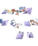 UGREEN IPad Pro 2025 Case, Magnetic 11-Inch M5 Chip Compatible, New Y-Fold Design with Pencil Holder, Detachable, Anti-Bend, Rotatable, Shockproof Tablet Protective Cover, Gray