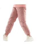 Disney Children's down Pants, Girls' Trousers, White Duck Down Warm Pants, Casual Pants for Older Children, 4CK002 Black, Size 140