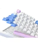 HP K360 Tri-Mode Wireless Bluetooth Keyboard, RGB Lighting Effects, Mechanical Feel, E-Sports Computer Office Gaming Universal Keyboard, White And Red