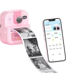 Disney Children's Camera, Instant Camera for Students, Error Correction Printer, Photo Printing And Direct Output, Doodle Colorful Birthday Gift for Boys And Girls, HD02 Minnie