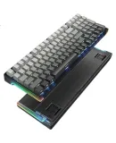 HP GK600FS Mechanical Keyboard Hot-Swappable Wired Office Gaming Specialized Desk And Laptop Keyboard with Side-Engraved Gradient Smog Gray Switches 99 Keys